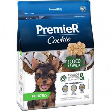Biscoito Premier Cães Filhotes Cookie Raças Pequenas - 250g